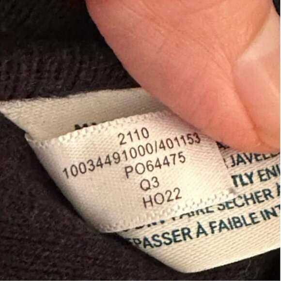 Tommy John Men's Sweater Shawl Button Collar Long Sleeve Navy Blue Size Medium - Picture 5 of 5